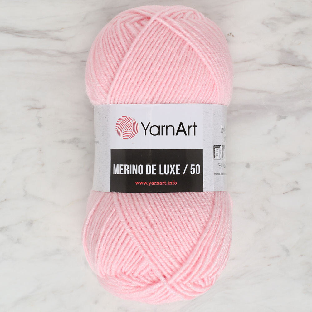 Yarnart Merino De Lüx 50 Bebe Pembe El Örgü İpi - 217
